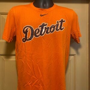 Men’s Nike Drifit The Nike Tee orange Detroit Genuine Merchandise T shirt sz S